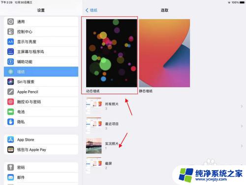 ipad怎么用自己的动态壁纸 如何在iPad上设置自己喜欢的动态壁纸