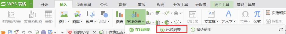 wps购买的图表怎么使用 wps购买的图表如何使用