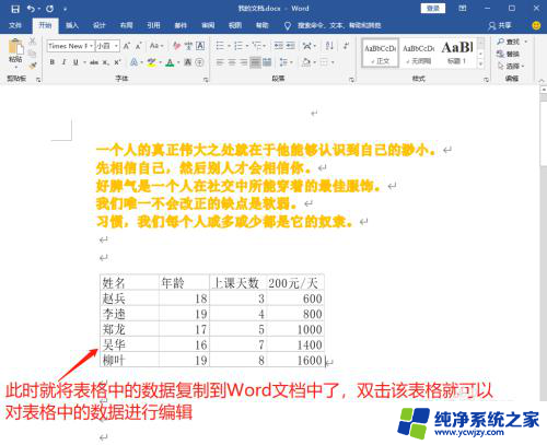 excel表格里的数据怎么复制到word表格中 将Excel表格中的数据完整复制到Word文档的步骤