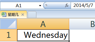 excel显示星期几 Excel日期显示为星期几的方法