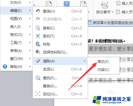 wps怎样清除格式 WPS文字清除段落格式