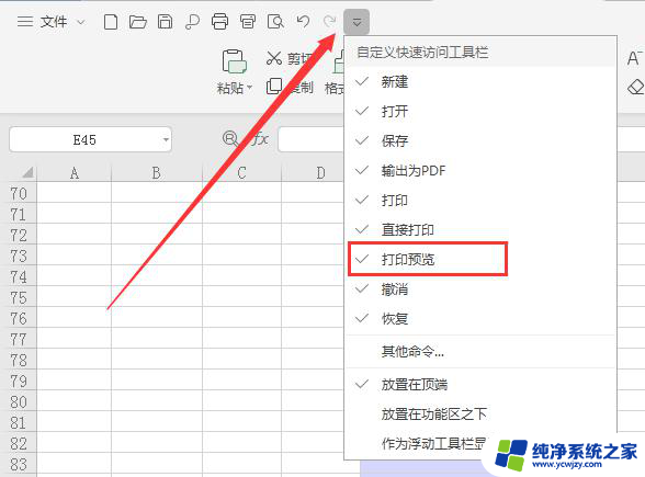 wps打印预览没有了