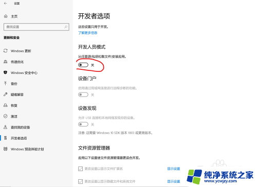 windows打开开发者模式