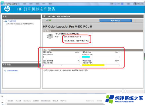 惠普打印机没墨了怎么显示 如何查看HP打印机墨盒中剩余墨水量