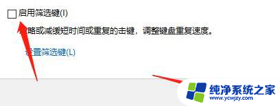 win10启用筛选键 键盘失灵