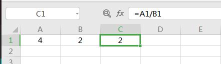 wps除法如何计算 wps表格如何进行除法计算