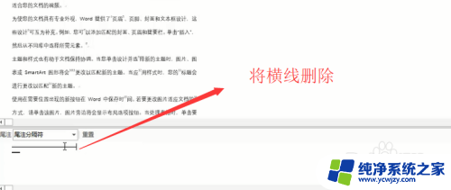 word尾注怎么删除横线 删除Word中的尾注横线技巧