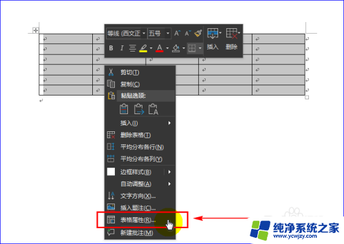 word表格怎么调节行宽行高 Word表格如何设置列宽和行高