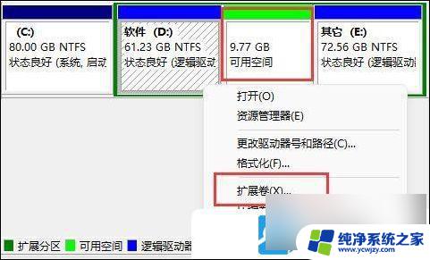 win11怎么c盘扩展不了 Win11 C盘无法扩展卷解决步骤