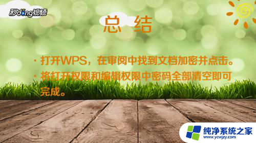 wps文档加密忘记密码怎么解锁 WPS文档加密后如何还原