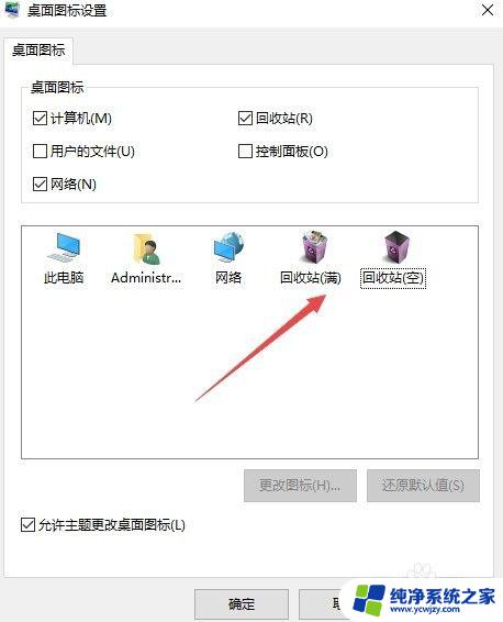 垃圾处理站图标 Win10怎么自定义电脑桌面回收站图标