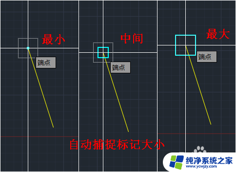 如何调整cad十字光标和靶框大小 CAD中调整鼠标控制的十字光标和选点大小的步骤