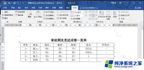 word表格如何自动求和 如何在Word中实现表格中的公式运算