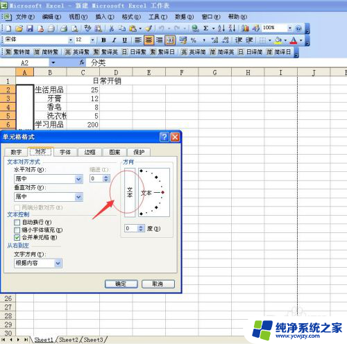 表格打字怎么竖着打 如何在Excel表格中设置文字垂直排列