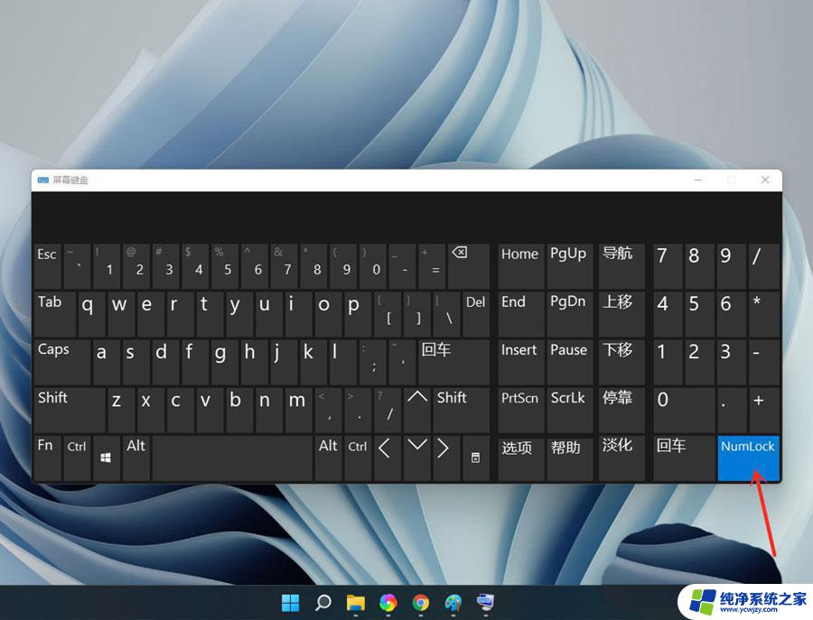 win11数字小键盘无法使用