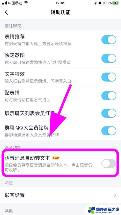 qq语音自动转文字怎么取消 如何取消QQ发语音自动转文字功能