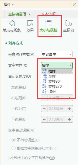 wps垂直轴里的文字方向如何调整 如何在wps中调整垂直轴文字方向