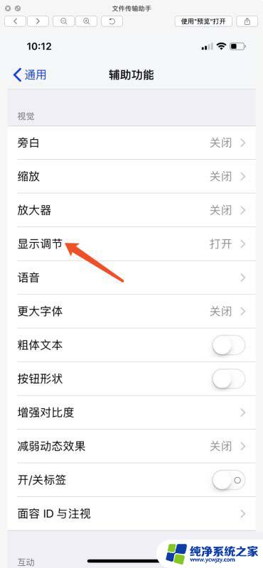 苹果x亮度自动调节怎么关闭 iPhone X关闭自动调节屏幕亮度的方法