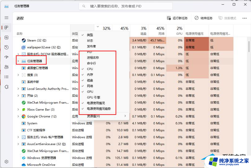 win11性能里没有gpu1 Win11任务管理器无法显示GPU