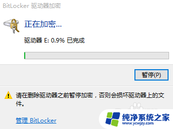 移动硬盘的文件能整体加密嘛 Windows10如何使用BitLocker加密外接移动硬盘