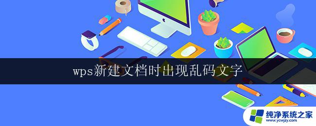 wps新建文档时出现乱码文字 wps新建文档乱码文字显示问题