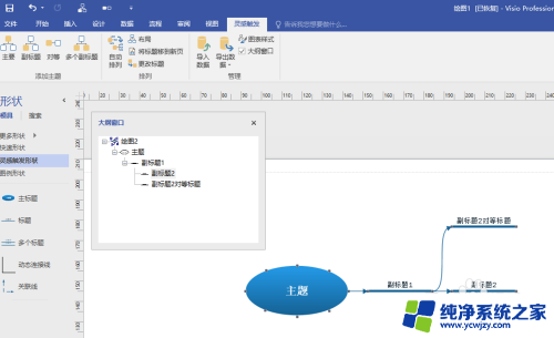 微软思维导图visio 使用Visio快速绘制清晰的思维导图方法