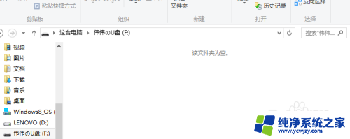 打开u盘后显示该文件夹为空