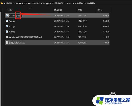 win11修改文件名后缀 如何在Windows11中修改文件后缀名