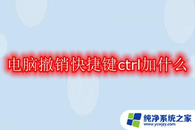 怎么取消上一步操作 电脑撤销快捷键Ctrl+Z的作用是什么