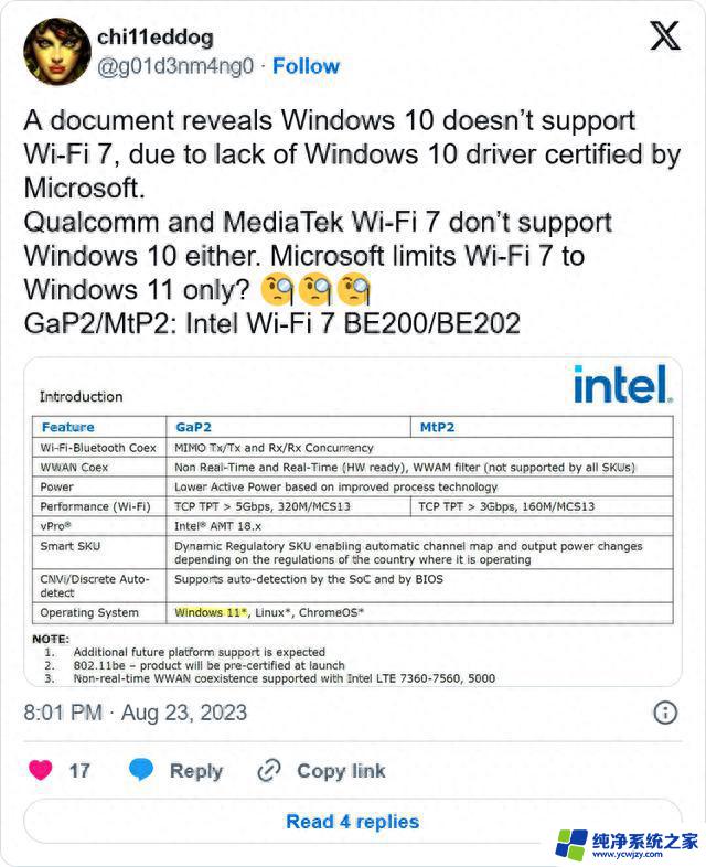 Windows 11、Linux和ChromeOS是唯一支持Wi-Fi 7的操作系统