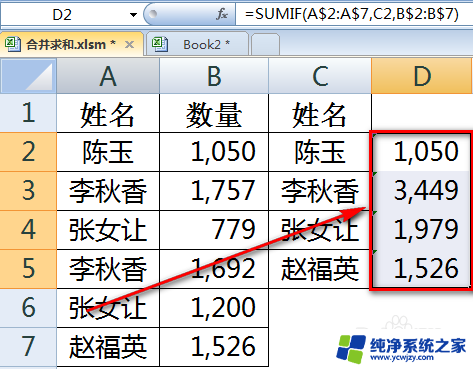 相同表格数据合并 Excel合并同类项并去除重复项求和方法