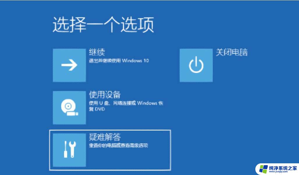 电脑蓝屏出现恢复界面怎么还原 win10怎么进入系统高级恢复界面