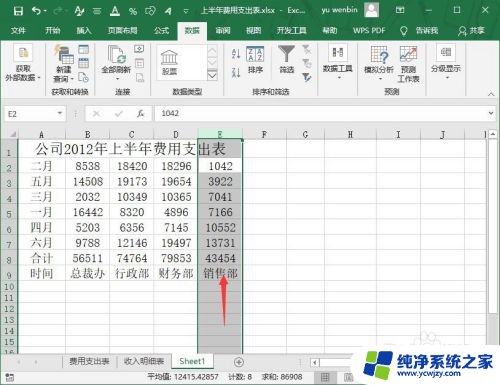 表格怎么重新排序