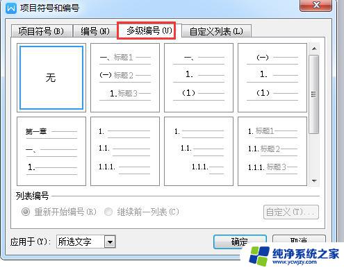 wps多级列表选项怎么没有 wps多级列表选项没有出现