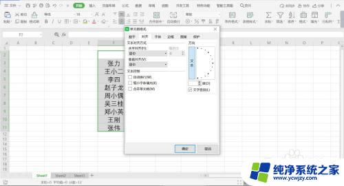 wps表格字体怎么竖着 WPS表格文字竖排设置方法