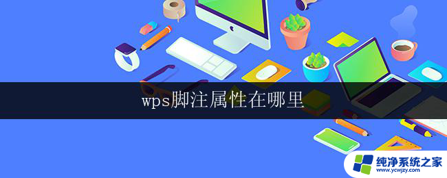 wps脚注属性在哪里 如何在wps中设置脚注属性