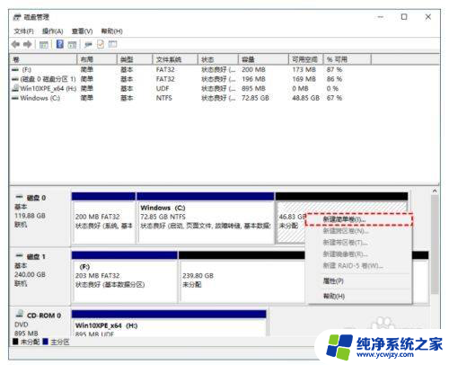 win10c盘分不出去 win10分盘教程c盘如何分出d盘