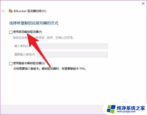 win10给e盘加密码