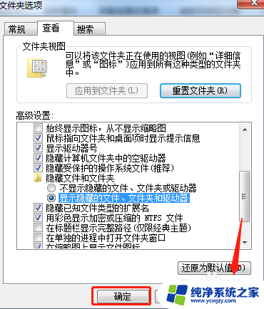 win10硬盘显示隐藏文件 WIN10移动硬盘隐藏文件显示方法